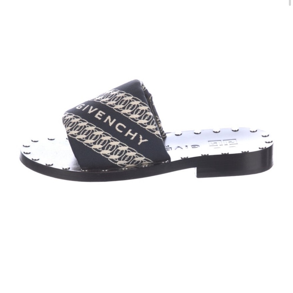 Givenchy Monochrome Logo Slide Sandals